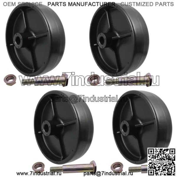 4 шт. палубное колесо и комплект крепежа Toro 112-0337 MTD 734-0973 Troy-Bilt Cub Cadet