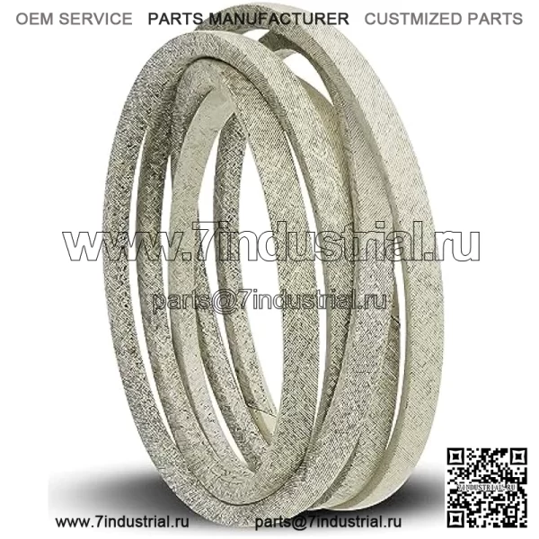 Замените 587270001 Ремень деки, подходящий для Husqvarna Zero-Turn Z242F Z242E 967953803 967271802 Газонокосилка серии 42 дюйма, приводной ремень 1/2 x 121 дюйм, изготовлен из кевлара