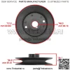 Шкив деки для John Deere MZ и MZ Magnum — 48 дюймов 2010–2011 2013–2017 2019–2023 3x - Image 2
