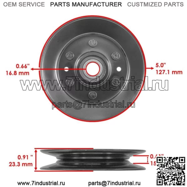 Новый натяжной шкив AM135957 для John Deere серии X300 X300R 42 дюйма - Image 2