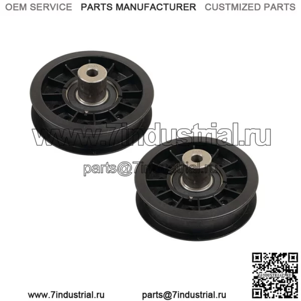Комплект из 2 плоских натяжных шкивов AM134501 Подходит для John Deere X300 X300R X304 X310