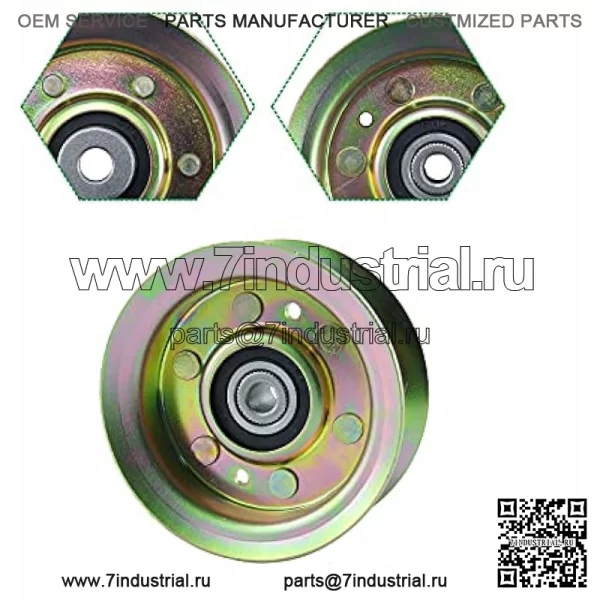 Комплект из 2 штук 177968 натяжной шкив заменяет 177968 натяжной шкив Craftsman, 193197 натяжной шкив Craftsman, 532177968, 532193197, Ariens 21546308 для Husqvarna Z254, YTH24V48, YTH2348, YTH21K46 Decks - Image 4