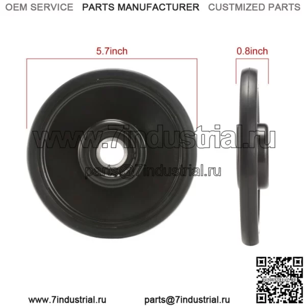 НАПРАВЛЯЮЩЕЕ КОЛЕСО 5,63 ДЮЙМА С ПОДШИПНИКОМ 1604-837 3604-039 ДЛЯ PPD20MM Direct - Image 2