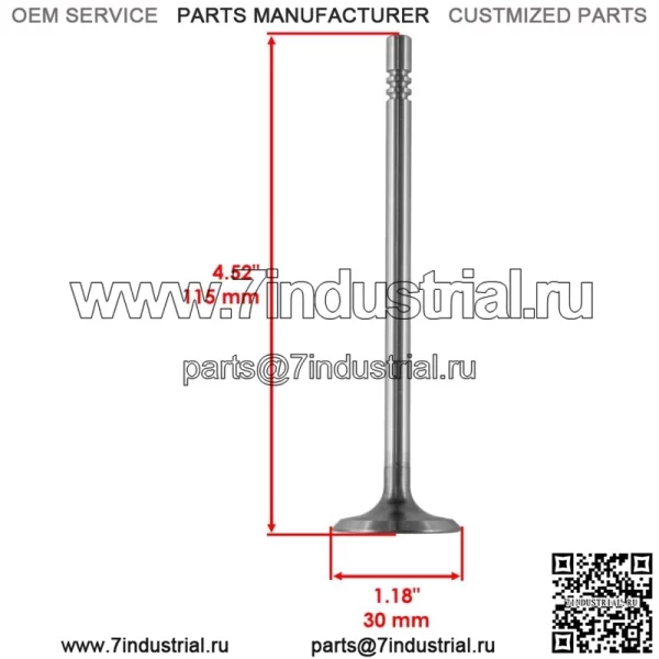 Комплект выпускного и впускного клапана для Polaris Ranger RZR 800 2008-2014 гг. - Image 2