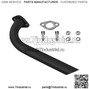 Выхлопная труба для Predator 212cc GX160 GX200 Coleman CT200U картинг и мини-велосипед
