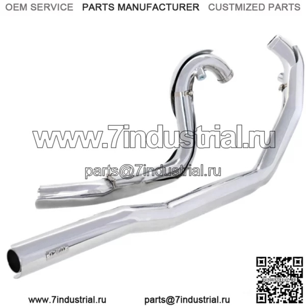 Система выхлопных труб ACM Chrome True Duals Harley Touring Bagger 1995-08 (Для: Harley-Davidson)