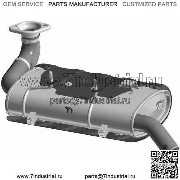 Глушитель глушителя Polaris Genearal RZR 1000 EPS 1262670