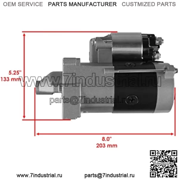 Стартер MIA12023, совместимый с John Deere XUV550 XUV560 XUV560E / S4 Gator - Image 2