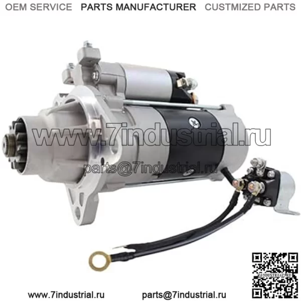 Новый стартер Hi-Torque на 24 В, совместимый с грузовиком Mitsubishi Fuso MS280/MS380-2 6D22 Dsl Eng 99-07 Экскаватор Kobelco SK300/SK400 6D22 1999-2007 гг. Заменяет M9T60171 M009T60171 ME152487 M9T60172 - Image 2