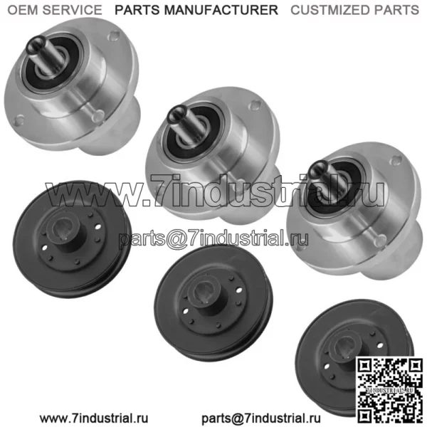 Шпиндель деки со шкивом для Bad Boy MZ и MZ Magnum 42 дюйма 2010–2011 2013–2022 3x