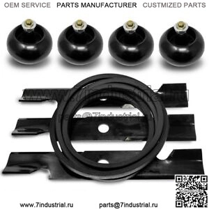 Комплект колес деки с ленточным отвалом для Exmark Turf Tracer 48 дюймов 116-5177 116-9981