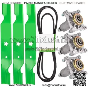Комплект для восстановления деки для Husqvarna Poulan 54 дюйма RZ 5422 5424 5426 Z254 RZ54i Ремень шпинделя лезвия
