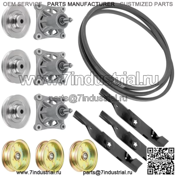 Шкив шпинделя и ремень для Husqvarna EZ4822 587125201 532174358 48 дюймов