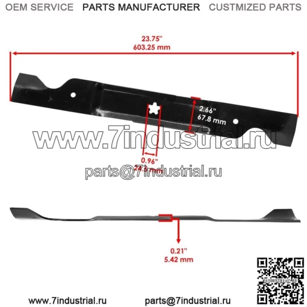 Лезвие шпинделя и ремень шкива для Husqvarna 461ZX PP46SZ 539112196 532174356 46 дюймов - Image 4
