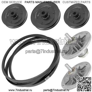 Шпиндель деки со шкивом и ремнем для Toro 71208 71217 71220 71223 71198 71242 38 дюймов