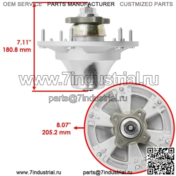 Шпиндель и отвал деки для John Deere Z510A Z710A Z910A Z915B Z920 ZTrak 48 дюймов - Image 2