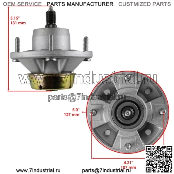 Ремень шкива шпинделя деки для John Deere LX200 GT225 GT235 GT245 LT170 48 дюймов - Image 2