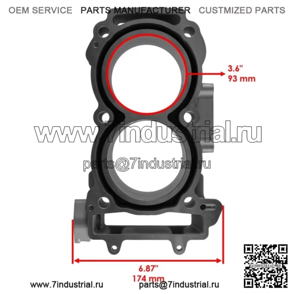Комплект цилиндров и прокладок Polaris RZR RS1 2018-2022 / Ranger XP 1000 Texas 2021-2022 (Для: Polaris) - Image 3