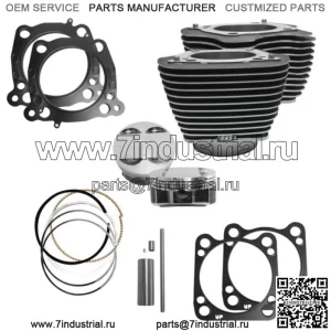 Комплект поршня цилиндра большого диаметра Cycle M8 107 дюймов 124 дюйма Harley Touring Softail 17-20 (для: Harley-Davidson)