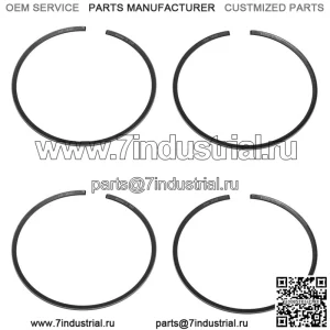 Комплект из 2 поршневых колец для Kawasaki 1986-1996 650 SX X2 .020, диаметр отверстия более 76,5 мм