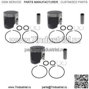 Комплекты из 3 поршней для Yamaha Many 1999-2005 гг., 1200 PWC STD, диаметр цилиндра 80 мм