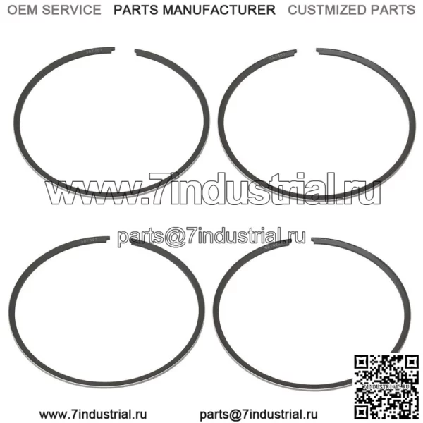 Комплект из 2 поршневых колец для Yamaha Many 1998-2005 гг., 800 STD, диаметр цилиндра 80 мм