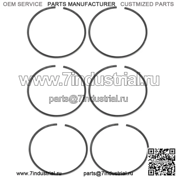 Комплект из 3 поршневых колец для Kawasaki 1995-06 900 ZXI STX .020, диаметр отверстия более 73,5 мм