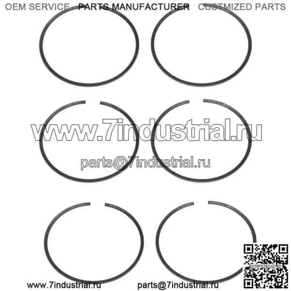 Комплекты 3 поршневых колец для Yamaha 1995-1998 1100 PWC STD, диаметр цилиндра 81 мм
