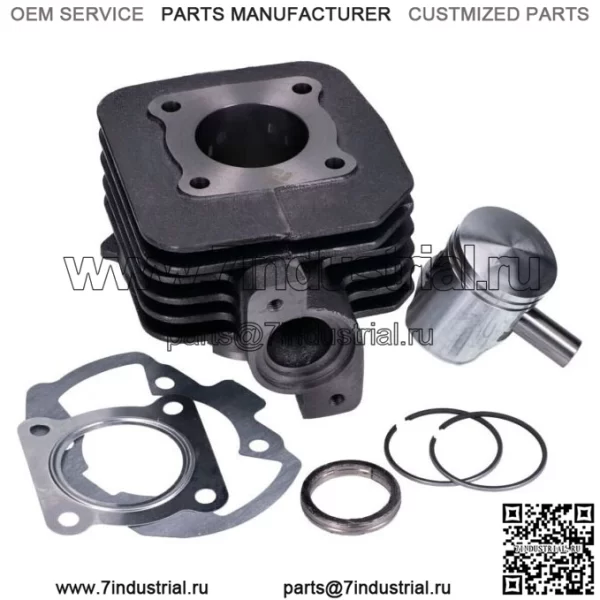 Комплект цилиндров и поршней для Peugeot Vivacity 3 AC 2T 50cc (2008-) с октановым числом 101
