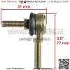 Два комплекта наконечников рулевой тяги, совместимые с Kawasaki Kvf400A Kvf400C Prairie 400 4X4 1997-2000 гг. - Image 2