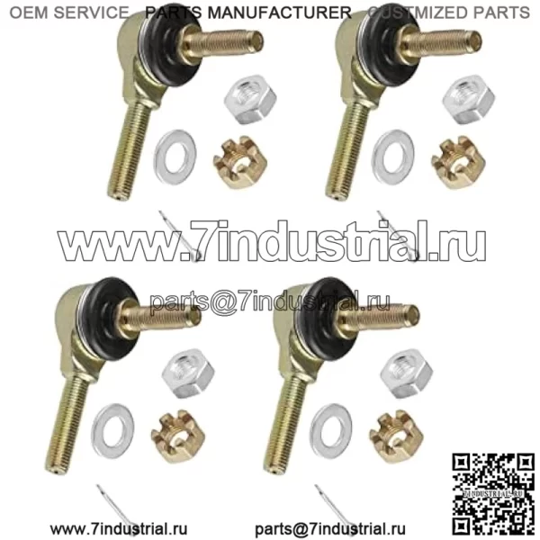 Два комплекта наконечников рулевой тяги, совместимые с Kawasaki Kvf400A Kvf400C Prairie 400 4X4 1997-2000 гг. - Image 5
