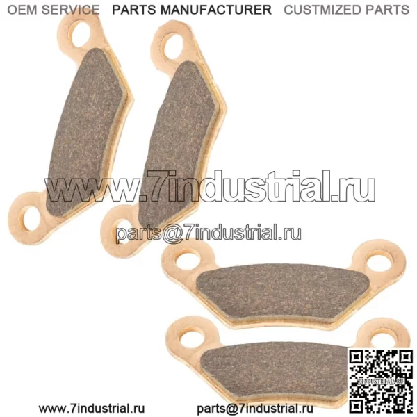 2 передние задние тормозные колодки для John Deere Xuv Gator 620I Gas/Xuv Gator 850D Diesel