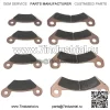 (2) Передняя и задняя тормозная колодка для A3 T Military 4x4 HPX615E HPX815E John Deere Gator - Image 3