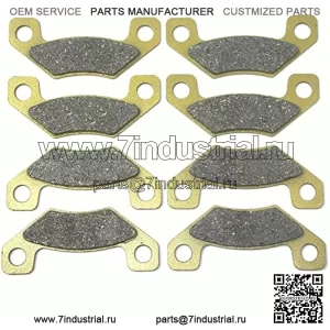 Передние и задние тормозные колодки для John Deere TX Gator Utility Turf 4PX Gator 9345 2004-2005 - HPX Gator 9446 2004-2008 - 4x2 4x4 Petrol Trail 2010-2011 - SN040000 2010 FA398FR MC0420