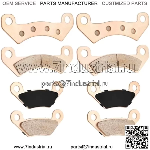 Спеченные передние и задние тормозные колодки для John Deere Gator XUV 625i 825i 825E 825M 855D 855E 855M OEM # AM140607 AM141182 - Image 3