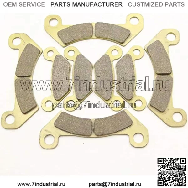 Передние и задние тормозные колодки для John Deere Gator XUV 625i 825i 855D 2011 FA610F FA609R AM140607 AM141182 MC0471