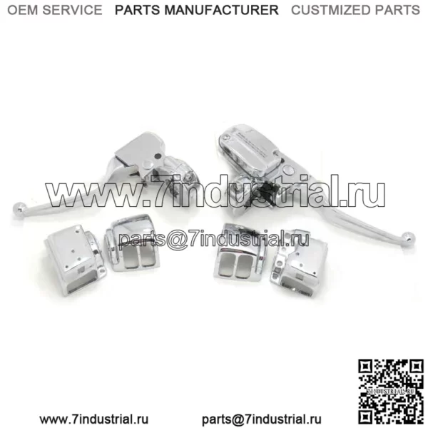 Хромированный комплект управления рулем тормозной муфты 15 мм 2007-2013 Harley Touring Dresser (для: Harley-Davidson)