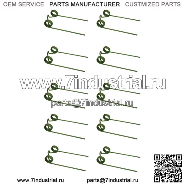 Зуб пресс-подборщика, 10 шт. в упаковке, подходит для John Deere 214T 24T 14T 224WS 6473-43453