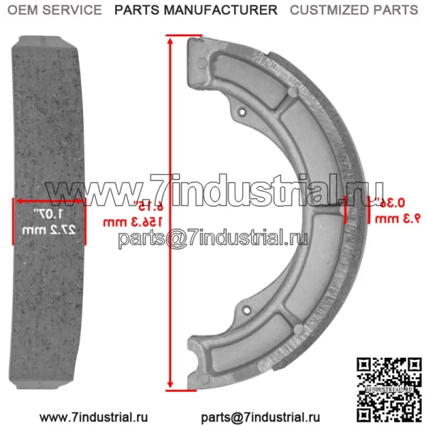 64400-19820 64410-19B00 64410-19B10 Задняя тормозная колодка для Suzuki - Image 2