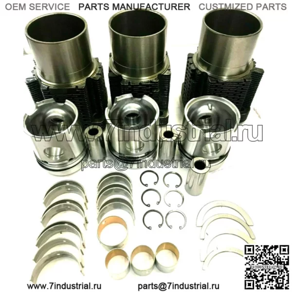 Для Deutz F3L912 Ремонтный комплект 3 цилиндра STD 04157756 02136952 04231722 - Image 2