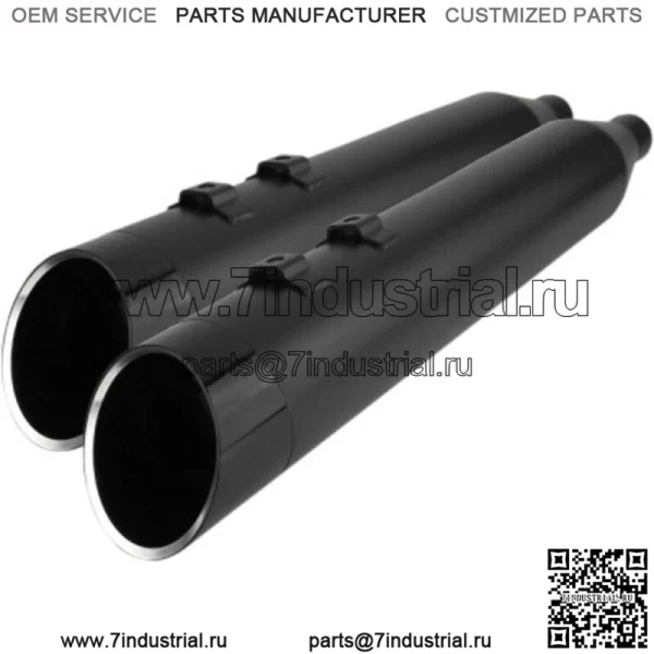 Khrome Werks Black Edge 4.5 HP Plus Slip On Глушители Трубы Harley Touring 95-16 (Для: Harley-Davidson)