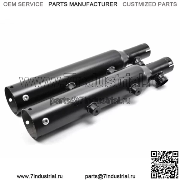 Выхлопная система Rush Exhaust 3 дюйма, черные насадки на глушитель, совместимые с Harley Sportster XL 09-13 (для: Harley-Davidson)
