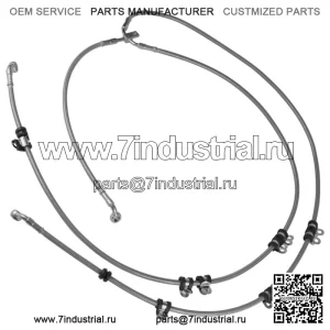 705601495 Передний гибкий тормозной шланг для Can-Am Maverick X3 (для: Can-Am Maverick X3)