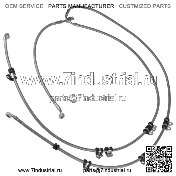 705601495 Передний гибкий тормозной шланг для Can-Am Maverick X3 (для: Can-Am Maverick X3)