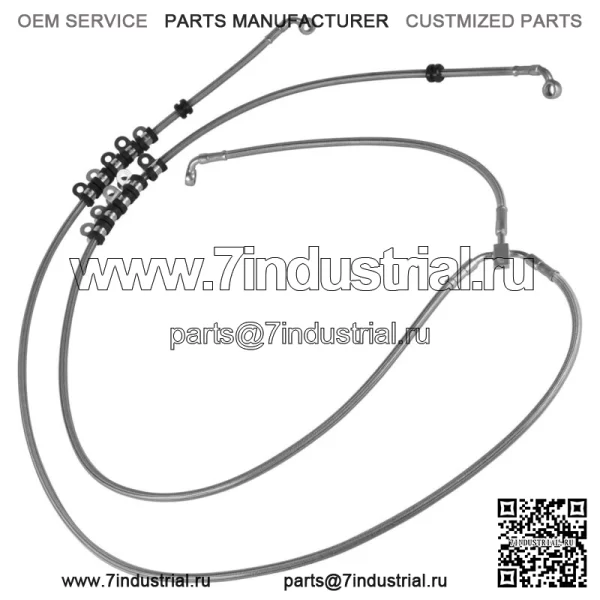 705601495 Передний гибкий тормозной шланг для Can-Am Maverick X3 (для: Can-Am Maverick X3) - Image 2