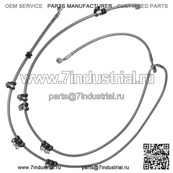 705601495 Передний гибкий тормозной шланг для Can-Am Maverick X3 (для: Can-Am Maverick X3) - Image 3
