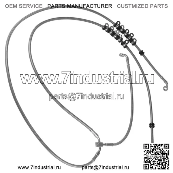 705601495 Передний гибкий тормозной шланг для Can-Am Maverick X3 (для: Can-Am Maverick X3) - Image 4