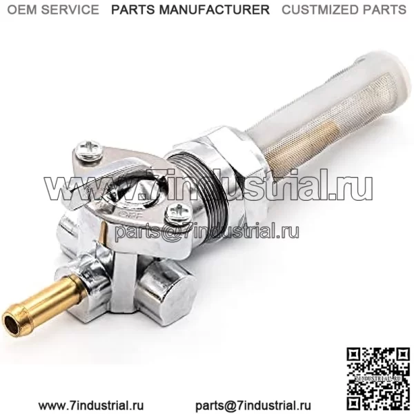 Onegercn 1975-2006 Harley Davidson 22 мм с фильтром Petcock ПРЯМОЙ ВЫПУСК Топливный запорный клапан — для использования с топливным шлангом с внутренним диаметром 1/4 дюйма — заменяет деталь HD № 62168-81 - Image 3