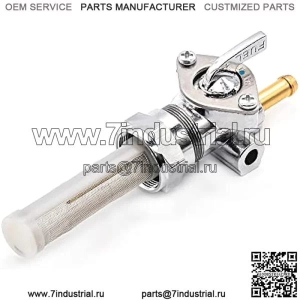 Onegercn 1975-2006 Harley Davidson 22 мм с фильтром Petcock ПРЯМОЙ ВЫПУСК Топливный запорный клапан — для использования с топливным шлангом с внутренним диаметром 1/4 дюйма — заменяет деталь HD № 62168-81 - Image 4
