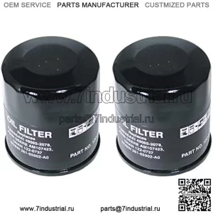 Масляный фильтр, 2 шт., заменяет John Deere AM107423 Kawasaki 49065-2078 Club Car 1016467 Robin 261-65902-A0 Onan 122-0737-03 Cub Cadet 490-201-0001